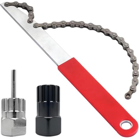 3 Outils Vélo, Fouet à chaîne, Extracteur cassette, Extracteur couronne, Entretien réparation