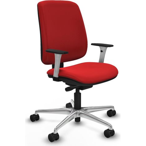 Sedia da ufficio piqueras y crespo rosso alluminio schiuma (1/2)