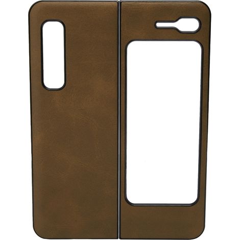 Étui en cuir marron pour Samsung Galaxy Z Fold/W20 (coque pour téléphone à écran pliable) (1/5)