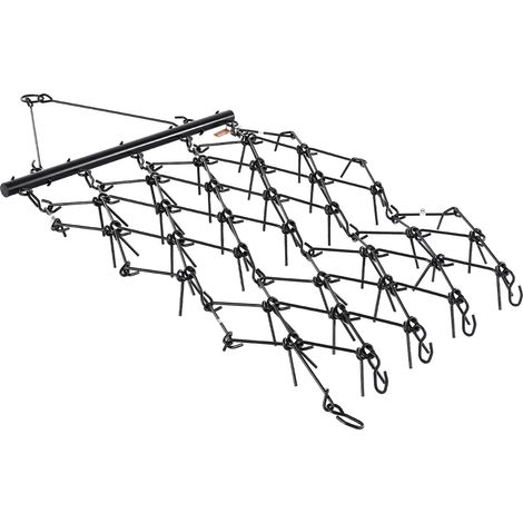 VEVOR Herse Trainee a Chaine 1707x1219 mm Niveleur deAllee avec 80 Dents Acerees, Nivellement de Paysage, Preparation de Terrain Gazon, Herse Remorquable pour Tracteur, VTT, UTV, Allee Gravier, Ferme