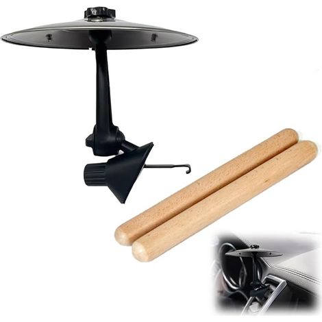 Auto-Percussion-Becken aus Edelstahl, Crash-Ride-Becken fürs Auto, Autozubehör, kompaktes Reise-Metronom, einfaches Installationsdesign (1/5)