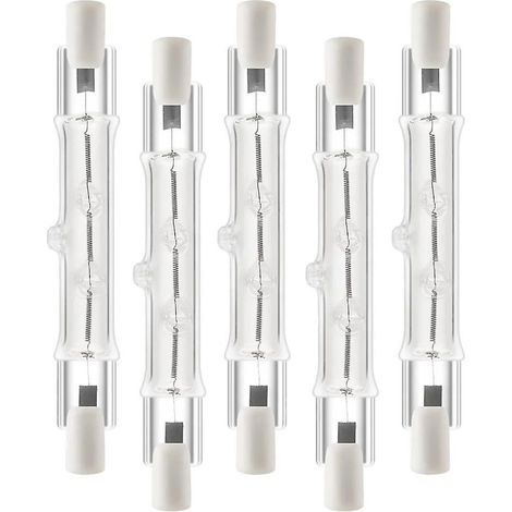 Ampoule halogène 60 W 78 mm à double culot linéaire R7S, AC220-240 V, pour décoration intérieure. (1/4)