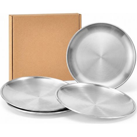 4pcs 6,7 pouces en acier inoxydable clair chat bol pour la barbe bol de nourriture et d'eau, facile à nettoyer, chatons et multi - chats, assiette d'alimentation pour animaux de compagnie (1/5)