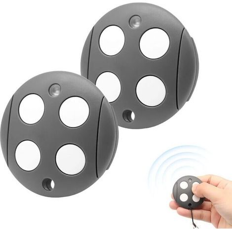Portail Compatible avec MHOUSE GTX4 433.92 MHz. Bip Portail Porte De Garage. 4 Canaux. Code de Roulement (Lot de 2) (1/4)