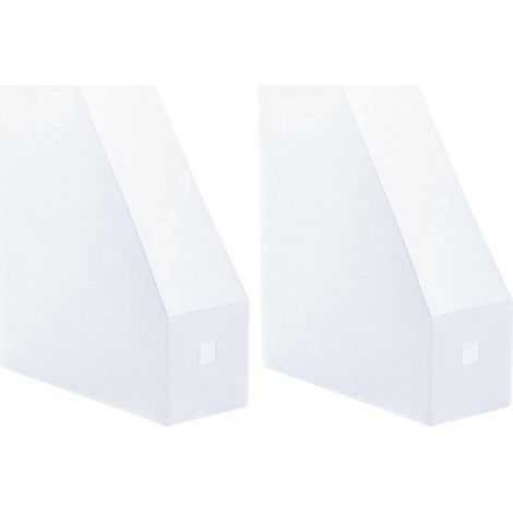 Lot de 2 supports de rangement de documents de bureau multifonctionnels (transparents)-27X24CM-Transparent (1/3)
