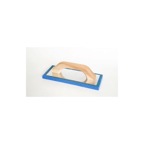 FRATTONE SPUGNA BLU C/MANICO LEGNO 100X240MM