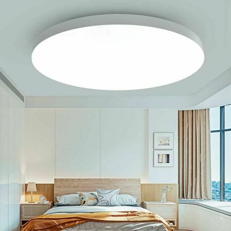 Plafonnier LED - 18 W - 6000 K - Diamètre 23 cm - Étanche À La Poussière Et Aux Insectes - Pour Salle De Bain Cuisine Salon Chambre Couloir Garage - 1 Pièce (1/5)