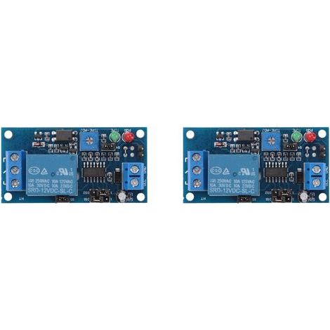 2X Module de Commutation de Mise en Marche / D'arrêT de Relais de Retard de 12 V CC Avec Minuterie (1/2)