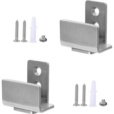 2 pièces guide de sol pour porte coulissante, inox 304, réglable (1/5)