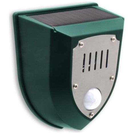 Alarme solaire sonore et lumineuse avec détection de mouvement, sirène de 110 décibels, système d'alarme avec 6 flashs stroboscopiques à LED pour ferme, villa, écologique (1/5)