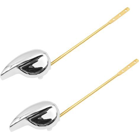 Lot de 2 poignées de rechange universelles pour réservoir de toilettes à montage frontal pour la plupart des toilettes à montage frontal (1/5)