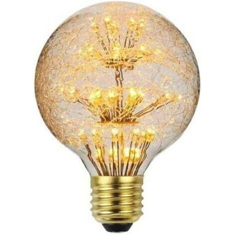 Ampoule Led Vintage G80 - E27 - 3 W - 220/240 V - Couleur Rgb - Effet Feu D Artifice - Ampoule Decorative (1/5)