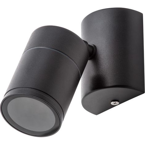 Litecraft Irela Spotlight Adjustable Wall Ceiling Light Outdoor Fitting - Black (1/5)