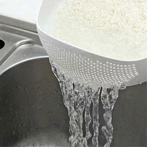 Passoire à riz avec poignée, égouttoir pour la cuisine, accessoire indispensable pour la maison (1/5)