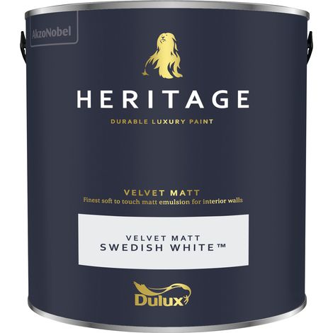 Dulux Heritage Velvet Matt - 2.5L - Swedish White