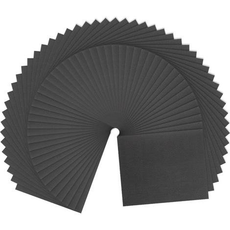 50pcs Papier De Verre Grain 500 9 x 11 Pouces Dos C En Carbure De Silicium Abrasif Feuilles De Ponçage Humide Sec Pour Finition Bois, Ponçage Métal, Polissage Automobile (1/5)