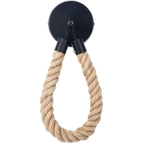 Wandmontierter Toilettenpapierhalter mit Seil, Handtuchhalter inklusive Schrauben für Bad und Küche