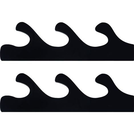 Support pour Épée Murale en Acrylic 3 Étagères Noir - Présentation pour Toutes les Épées (1/5)