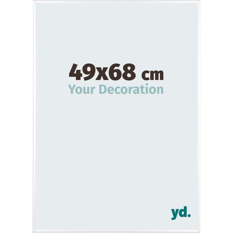 Cadre Puzzle 49x68 cm - Blanc Brillant - Aluminium - Kent. (1/5)