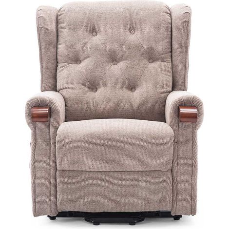 HARROGATE FABRIC RISE RECLINER BEIGE (1/5)