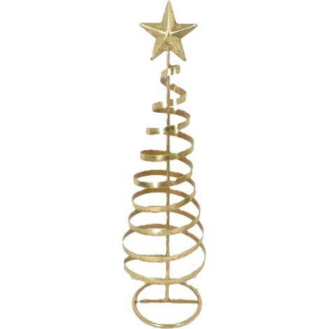 TrendLine Tannenbaum Metall 51 x 15 cm gold