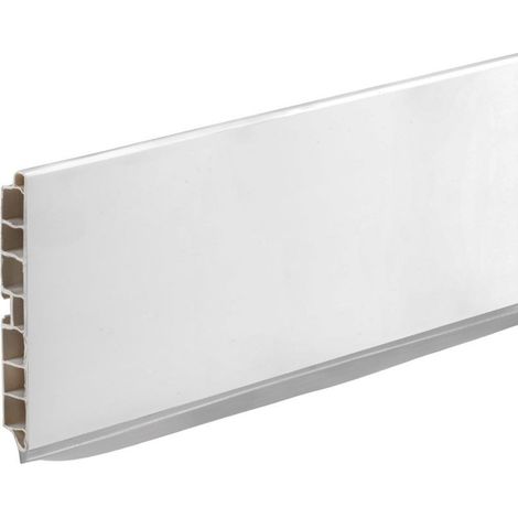 Set di 4 Zoccoli per cucina in PVC barra 4 mtl H15 colore bianco opaco (1/3)