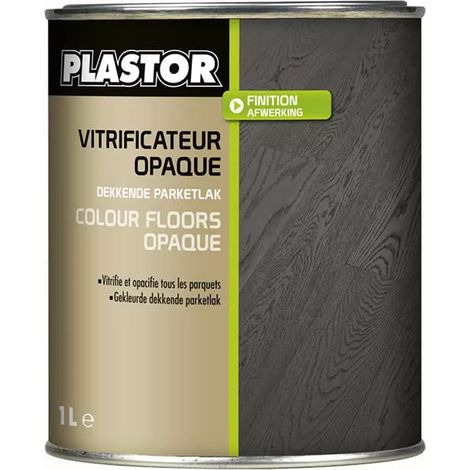 Vitrificateur opaque PLASTOR Colour Floors Opaque Blanc 1 L