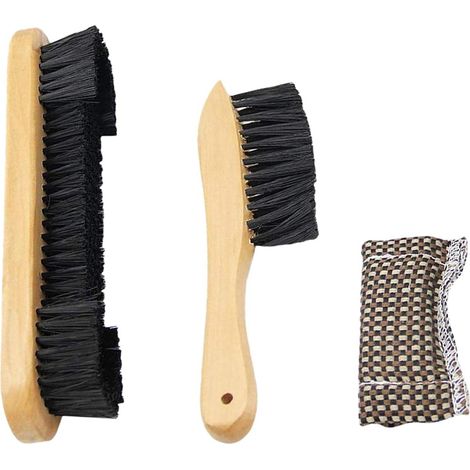 Brosse de nettoyage pour billard – Rail brosse pour table de billard, poils en nylon doux, manche en bois avec trou de suspension – Accessoire pour snooker, outil de nettoyage ménager anti-poussière (1/4)