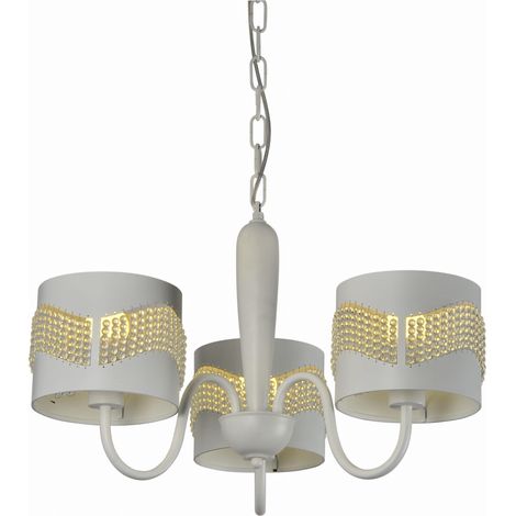 Lampadario Candellux Antonio in metallo bianco/oro 3xE27 Ø50cm (1/2)