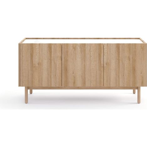 Cassettiera: 3 ante, 6 ripiani, Rovere Riviera, 144 x 68 x 37 cm (1/5)