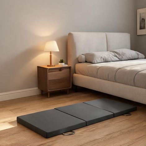 Tapis de gymnastique pliable gris ardoise 180 x 60 x 5 cm (1/5)