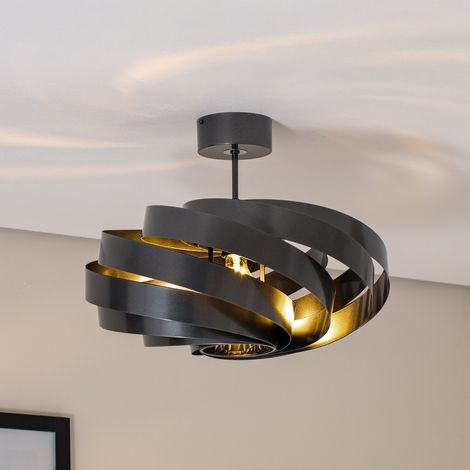 [NEUWERTIG] B-Ware Vento Deckenleuchte Lampe Anthrazit ø 50 Cm Wohnzimmerleuchte Beleuchtung