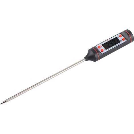 Thermomètre alimentaire numérique à sonde, thermomètre de cuisson pour viande avec boîte de rangement pour barbecue et ustensiles de cuisine (1/5)