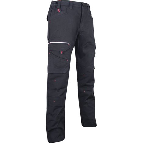Pantalones de trabajo de lona LMA - Basalto negro - T60 - 1425-60