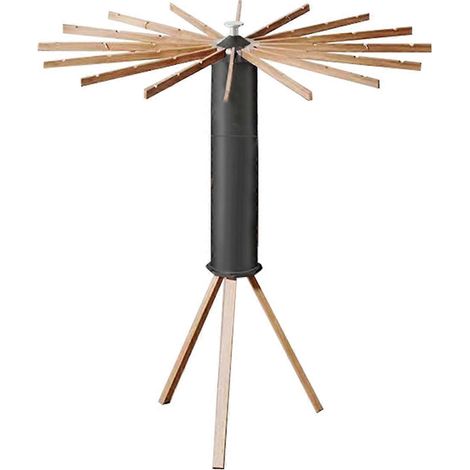 Étendoir à linge trépied, étendoir à linge pliable et portable, noir-- (1/5)
