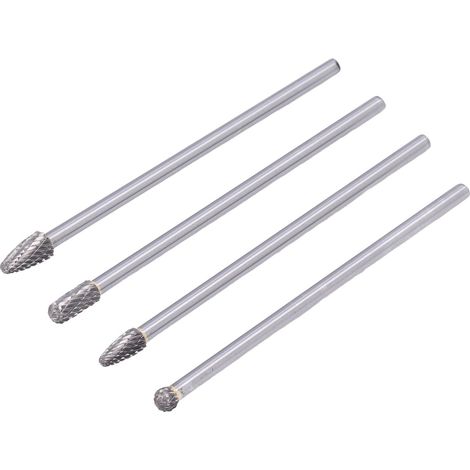 Lot de 4 fraises carbure tungstène acier 150-160mm motif simple double bois plastique gravure chanfreinage (1/5)