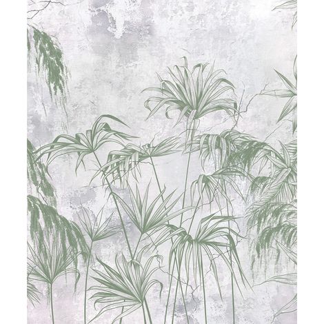Papier peint foret de fougère vert 225 x 270 cm (1/3)