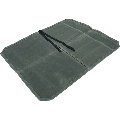 Custodia per coltelli in tela cerata ad asciugatura rapida, custodia portatile per coltelli da campeggio e picnic, custodia arrotolabile per coltelli da cucina, verde militare