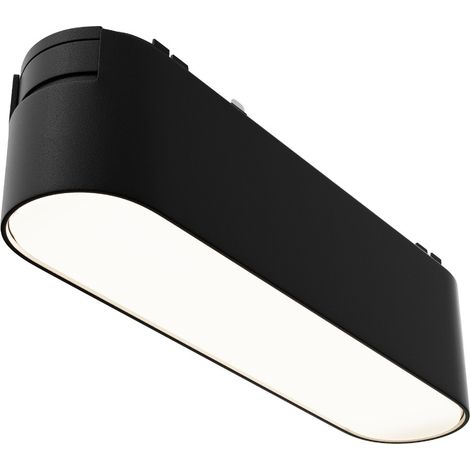 Lampe rail 1 phase noire linéaire LED 6W 4000K Maytoni (1/4)