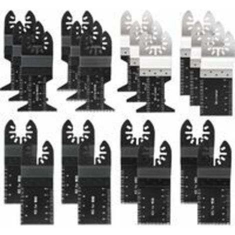 Lot de 20 lames de scie oscillante professionn universs pour scie multifonction à libération rapide ，Tondeuse multifonctionn accessoires pour outils électriques scie oscillante lame de sci (1/5)