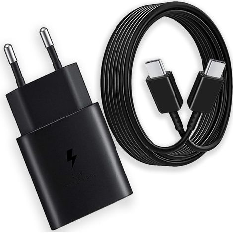 Chargeur rapide USB-C 25 W pour Samsung Galaxy S24/S23/S22, A54, Z Fold/Flip 5, Tab S9/S8 [ZHE] 25 W noir (1/5)