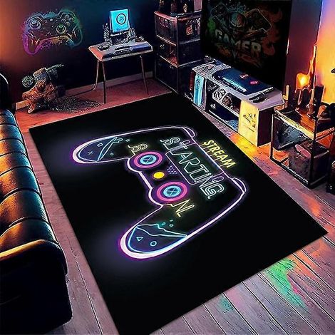 Tapis de jeu, grand tapis de jeu antidérapant pour chambre à coucher, style 1, 60 x 90 cm (1/4)