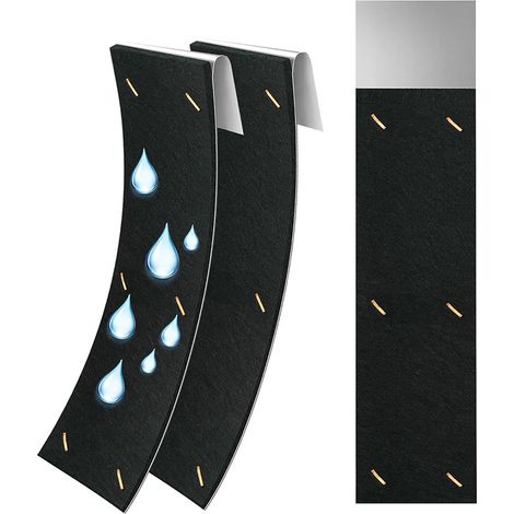 Lot de 2 amortisseurs de bruit pour gouttières, anti-goutte, absorption acoustique pour tuyaux de descente (1/5)