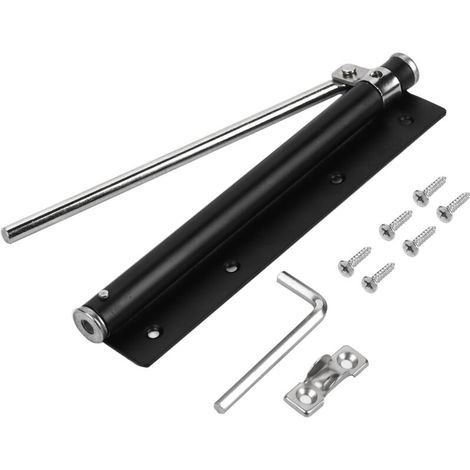 Ferme-porte en aluminium ajuster la force ferme-porte automatique ressort outil de tampon de charnière de porte ignifuge pour bureau à domicile (1/5)