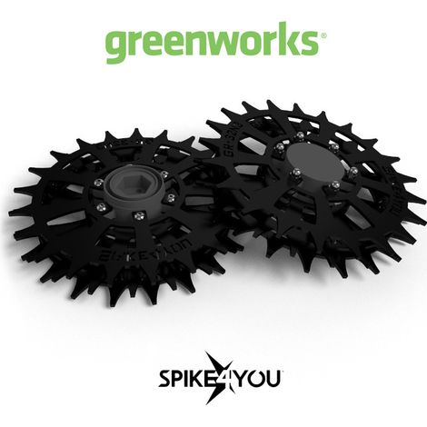 Ruote per robot rasaerba GREENWORKS OptiMow M, 10, 15, in acciaio inox da 3 mm (1/2)
