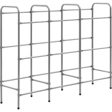 Estantería de almacenamiento para 9 cajas 145 x 33 x 116 cm acero plateado 020000644 (1/4)