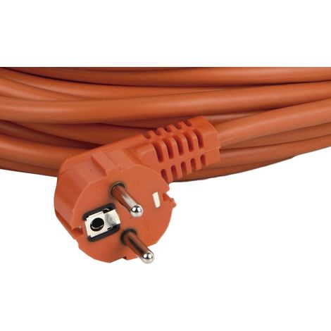 prolongador bipolar con t/t lateral 16a250v cable 25m naranja