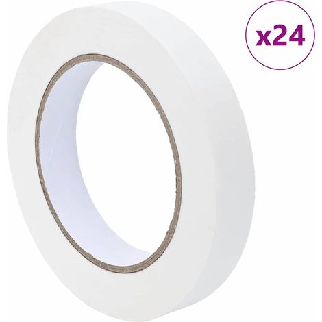 Rubans de masquage pour peintre 24 pcs Blanc 19mm x 50m Papier CFW320538 (1/5)
