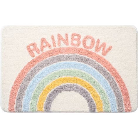 Regenbogen-Badematte, dekorativ und rutschfest — (1/5)
