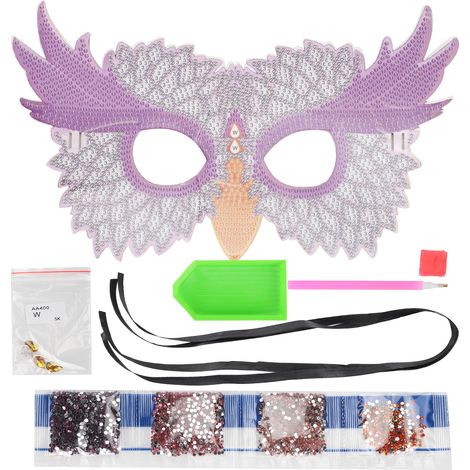 Gorgeous Face Shield DIY Diamond Painting Kit for Costume Parties Carnivals Festivals Formal Dances (1/5)
